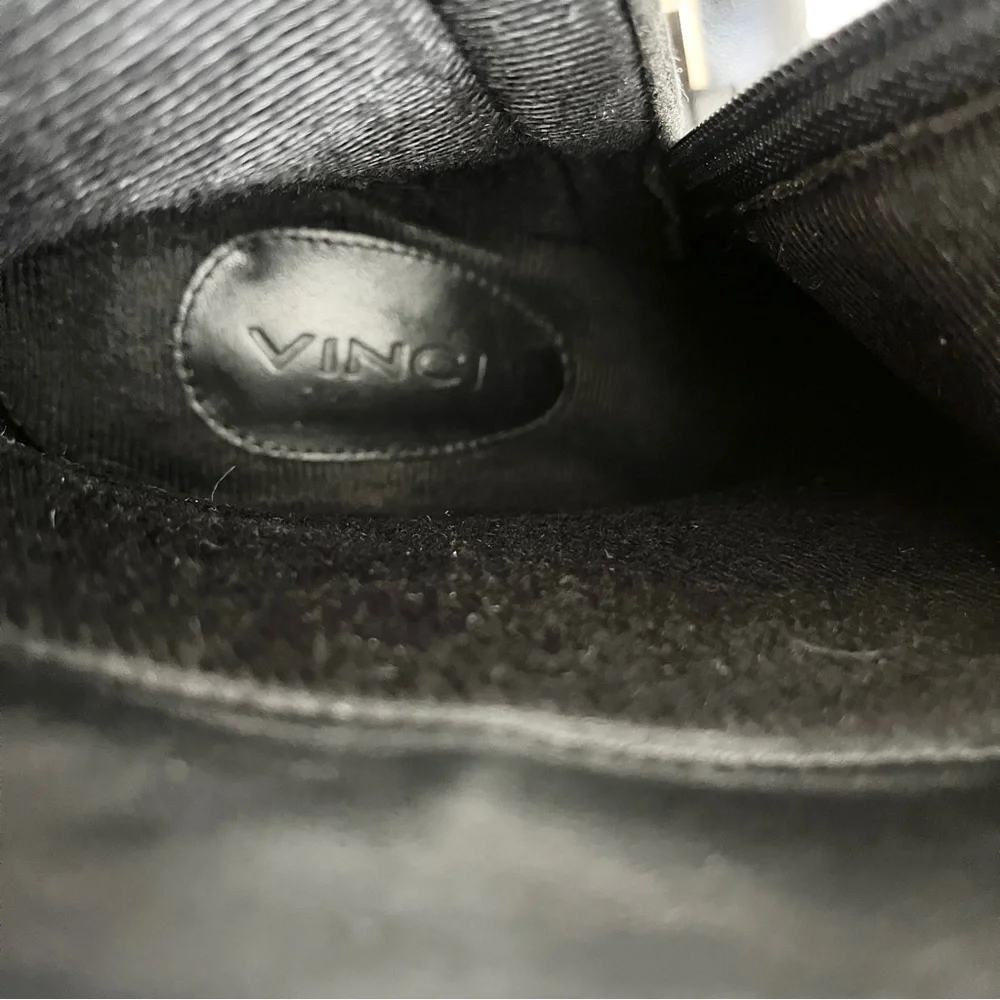 Vinci Black Leather ‘Luksor Tassel Block Heel’ Boots, Size 40